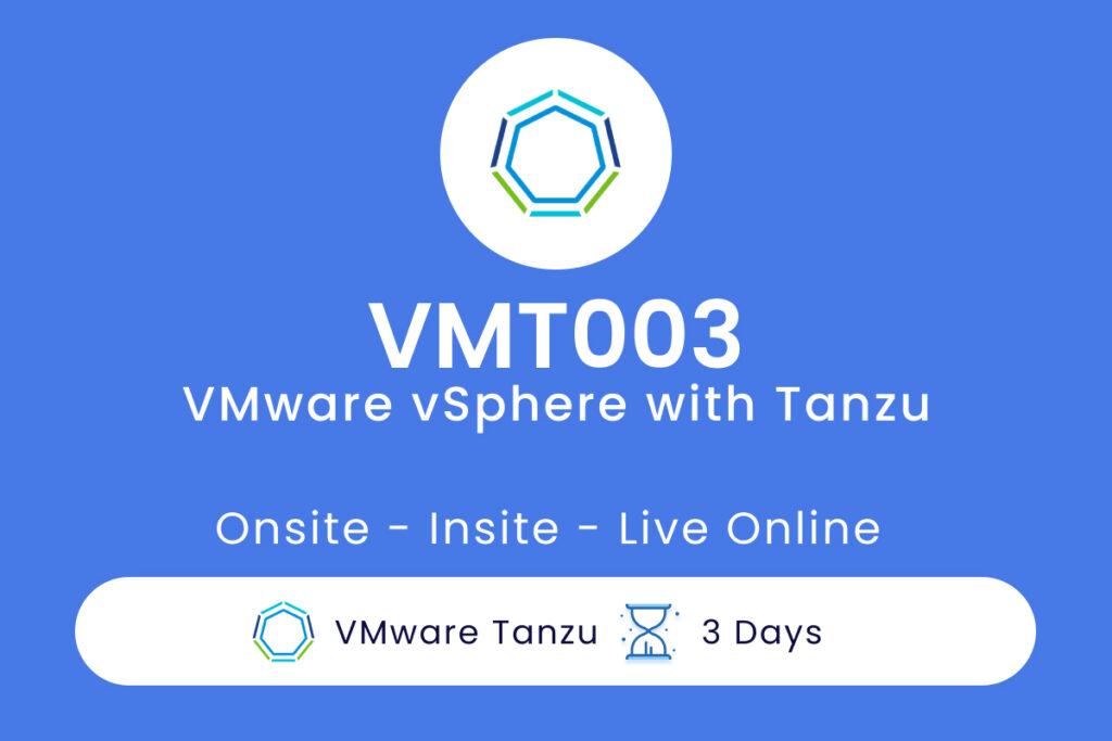 VMT003 - VMware vSphere with Tanzu